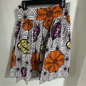 African print skirt
